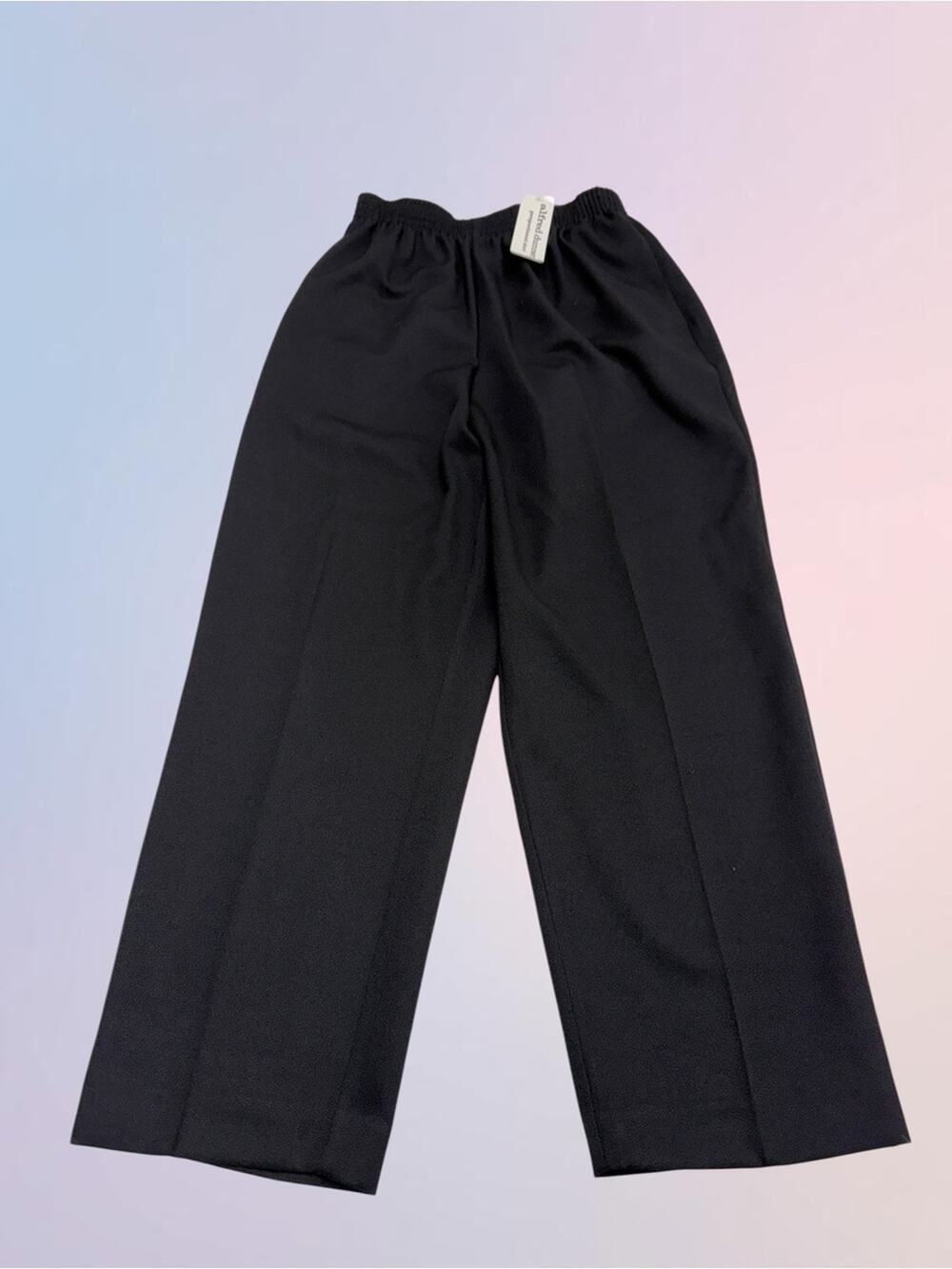 ALFRED DUNNER Women’s 12 Black Pull On Pant PROPORTIONED SHORT